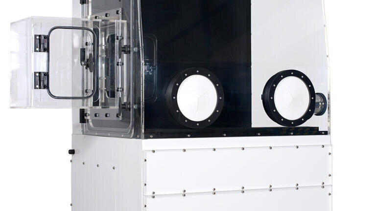 A compact humidity controlled sterile enclosure.